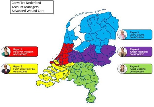 regio's wond NL
